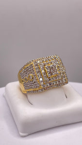 1.84 CT. Natural Diamond Men’s Ring In 10 KT Yellow Gold