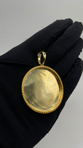 Greek Key Memorial Pendant In 10 KT Yellow Gold