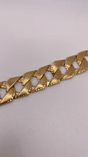 Load image into Gallery viewer, 17mm Solid Diamond Cut Men’s Bracelet In 10 KT Yellow Gold