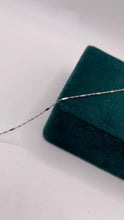 Load image into Gallery viewer, 1mm Bar Satellite Link Chain In 10 KT White Gold