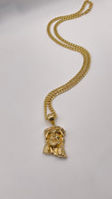 Load image into Gallery viewer, Jesus Pendent &amp; Cuban Chain Combo In 10 KT Yellow Gold