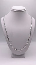 Load image into Gallery viewer, 3mm Curb Chain/Bracelet In Silver