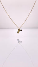 Load image into Gallery viewer, Dainty Initial Pendent &amp; Chain Combo In 10 KT Yellow Gold