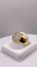 Load image into Gallery viewer, 0.58 CT. Natural Diamond Round Shape Men’s Ring In 10 KT Yellow Gold