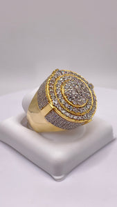 3.67 CT. Natural Diamond Men’s Ring In 10 KT Yellow Gold