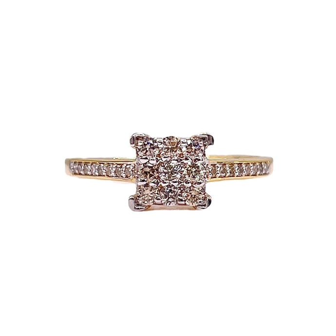 0.30 CT. Natural Diamond Women’s Ring In 10 KT Yellow Gold