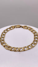 Load image into Gallery viewer, 7.6mm Men’s Link Bracelet In 10 KT Yellow Gold