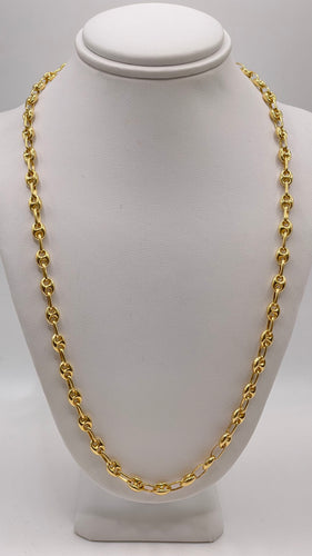 4.8mm Puff Gucci Link Chain In 10 KT Yellow Gold