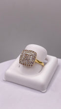 Load image into Gallery viewer, 0.70 CT. Natural Diamond Square Shape Women’s Ring In 10 KT Yellow Gold