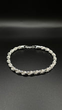 Load image into Gallery viewer, 5mm Solid Rope Chain/Bracelet In Silver