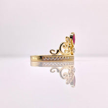 Load image into Gallery viewer, Women’s Tiara CZ Ring In 10 KT Yellow Gold