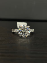 Load image into Gallery viewer, 4.04 CT. Lab Diamond Ring In 14 KT White Gold