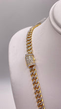 Load image into Gallery viewer, 5.6mm 3.80 CT. Natural Diamond Cuban Chain In 10 KT Yellow Gold