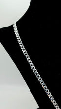 Load image into Gallery viewer, 4mm Curb Link Chain In Silver