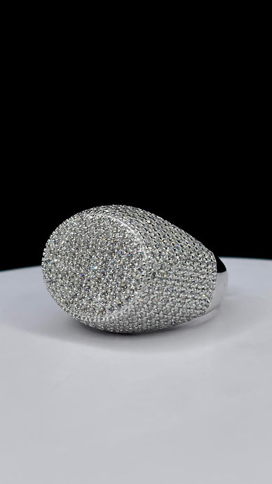 Silver Men’s Ring With CZ