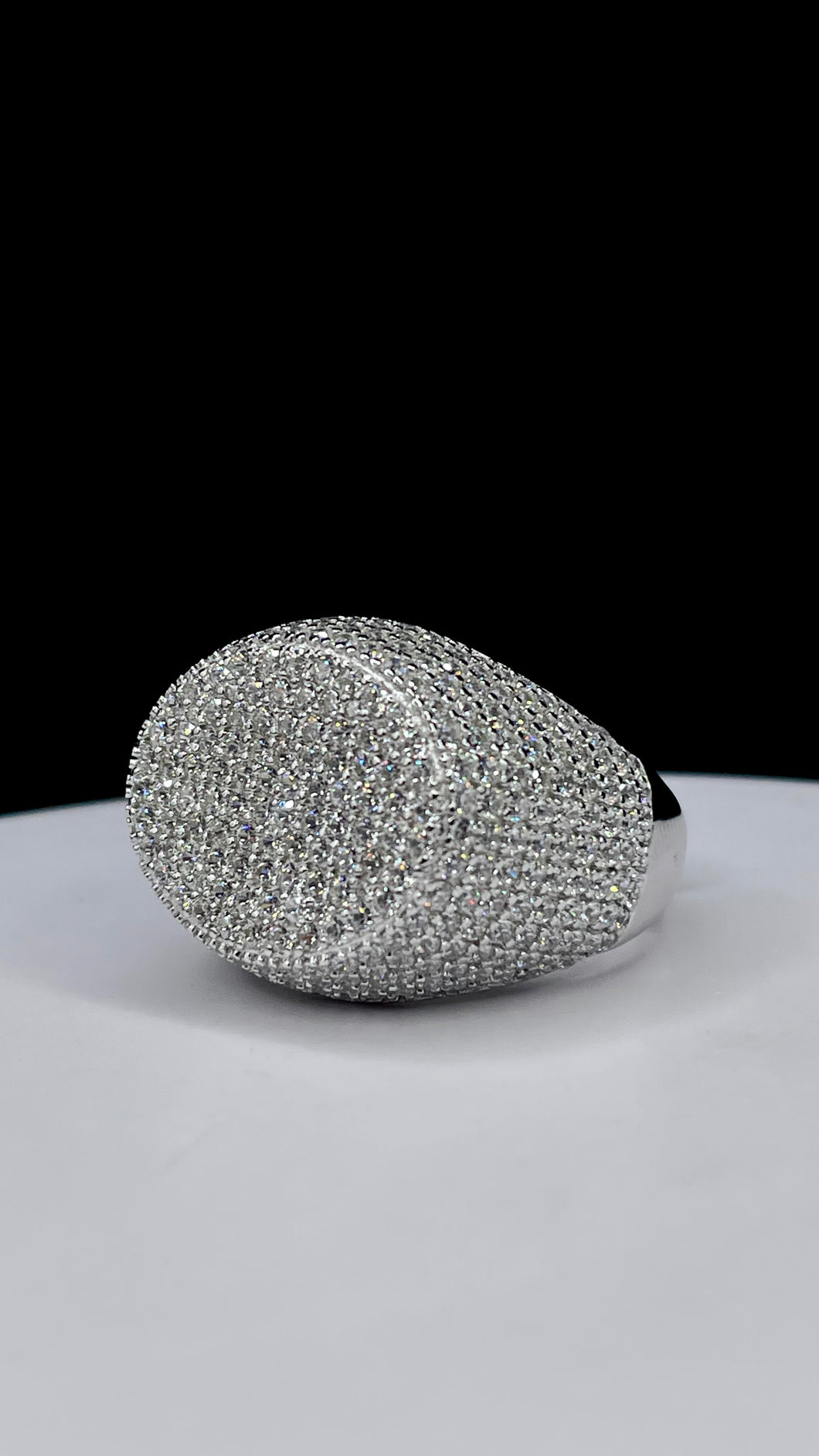 Silver Men’s Ring With CZ