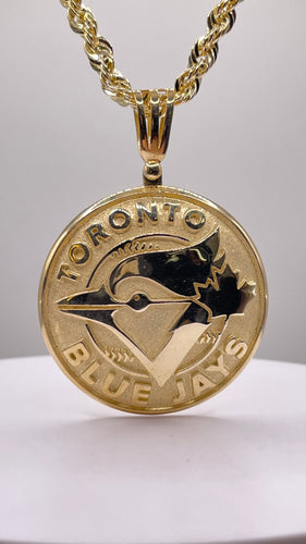 Toronto Blue Jays Pendant In 10 KT Yellow Gold