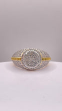 Load image into Gallery viewer, 0.98 CT. Natural Diamond Circle Shape Men’s Ring In 10 KT Yellow Gold