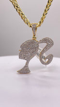 Load image into Gallery viewer, 0.87 CT. Natural Diamond Barbie Pendent In 10 KT Yellow Gold