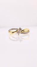Load image into Gallery viewer, 0.23 CT. Natural Diamond Infiniti Ring In 10 KT Yellow Gold