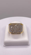 Load image into Gallery viewer, 1.40 CT. Natural Diamond Square Shape Men’s Ring In 10 KT Yellow Gold