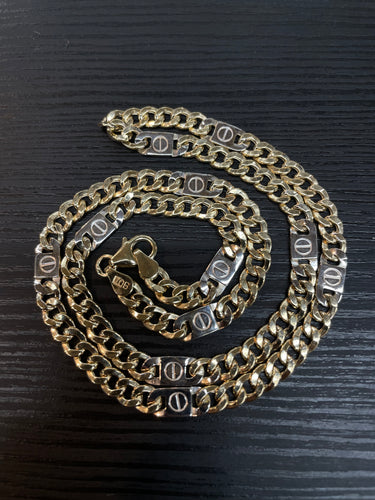 5mm Unique Curb Link Chain In 10 KT Yellow Gold