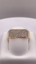 Load image into Gallery viewer, 0.38 CT. Natural Diamond Men’s Ring In 10 KT Yellow Gold