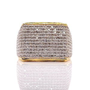 1.42 CT. Natural Diamond Men’s Ring In 10 KT Yellow Gold
