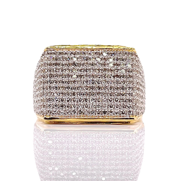 1.42 CT. Natural Diamond Men’s Ring In 10 KT Yellow Gold