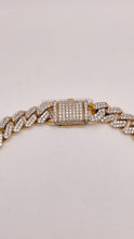 Load image into Gallery viewer, 11mm 13.45 CT. Natural Diamonds Cuban Chain In 10 KT Yellow Gold