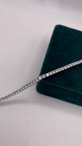 3.4mm Silver Tennis Chain With CZ