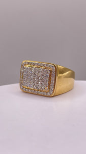 0.98 CT. Natural Diamond Men’s Ring In 10 KT Yellow Gold