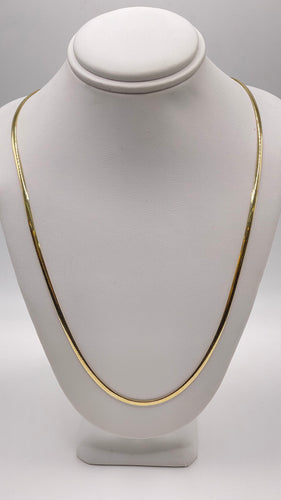 2.1mm Herringbone Link Chain In 10 KT Yellow Gold