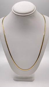 2.1mm Herringbone Link Chain In 10 KT Yellow Gold