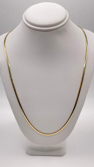 2.1mm Herringbone Link Chain In 10 KT Yellow Gold