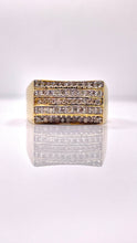 Load image into Gallery viewer, 0.88 CT. Natural Diamond Men’s Ring In 10 KT Yellow Gold