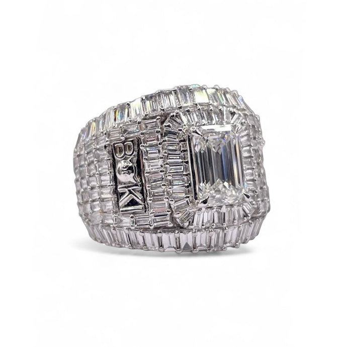 Men’s Lab Grown Diamond Ring In 10 KT White Gold