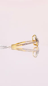 0.29 CT. Natural Diamond Pear Shape Women’s Ring In 10 KT Yellow Gold