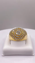 Load image into Gallery viewer, 1.14 CT. Natural Diamond Round Shape Men’s Ring In 10 KT Yellow Gold