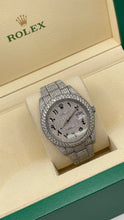 Load image into Gallery viewer, 41mm DateJust Rolex Approx 27.50 CT. Natural Diamonds With Roman Numeral Dial