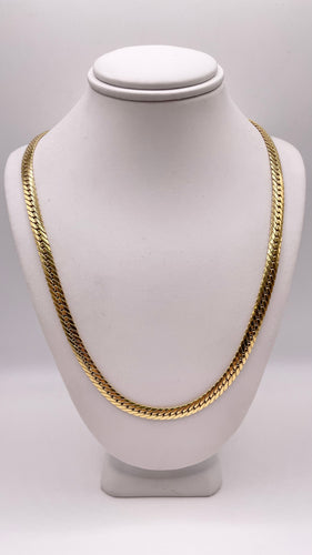 18 KT Flat Curb Link Chain
