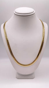 18 KT Flat Curb Link Chain