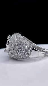 Mens Ring In Silver With CZ