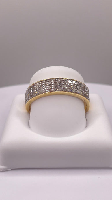 0.54 CT. Natural Diamond Band In 10 KT Yellow Gold