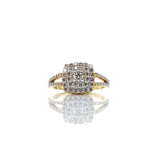 Load image into Gallery viewer, 0.59 CT. Natural Diamond Ladies Ring In 10 KT Yellow Gold