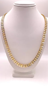 5mm 14 KT Two-Tone Ladies Unique Butterfly Chain