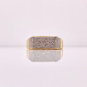 0.38 CT. Natural Diamond Men’s Ring In 10 KT Yellow Gold