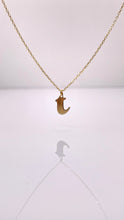 Load image into Gallery viewer, Dainty Initial Pendent &amp; Chain Combo In 10 KT Yellow Gold
