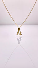 Load image into Gallery viewer, Dainty Initial Pendent &amp; Chain Combo In 10 KT Yellow Gold