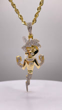 Load image into Gallery viewer, 0.80 CT. Natural Diamond Danny Phantom Pendant &amp; In 10 KT Yellow Gold